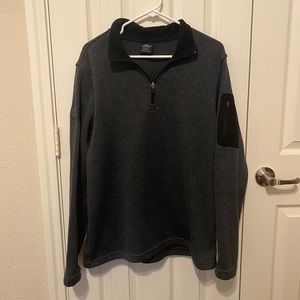 Men’s grey Quarter Zip-up sweater